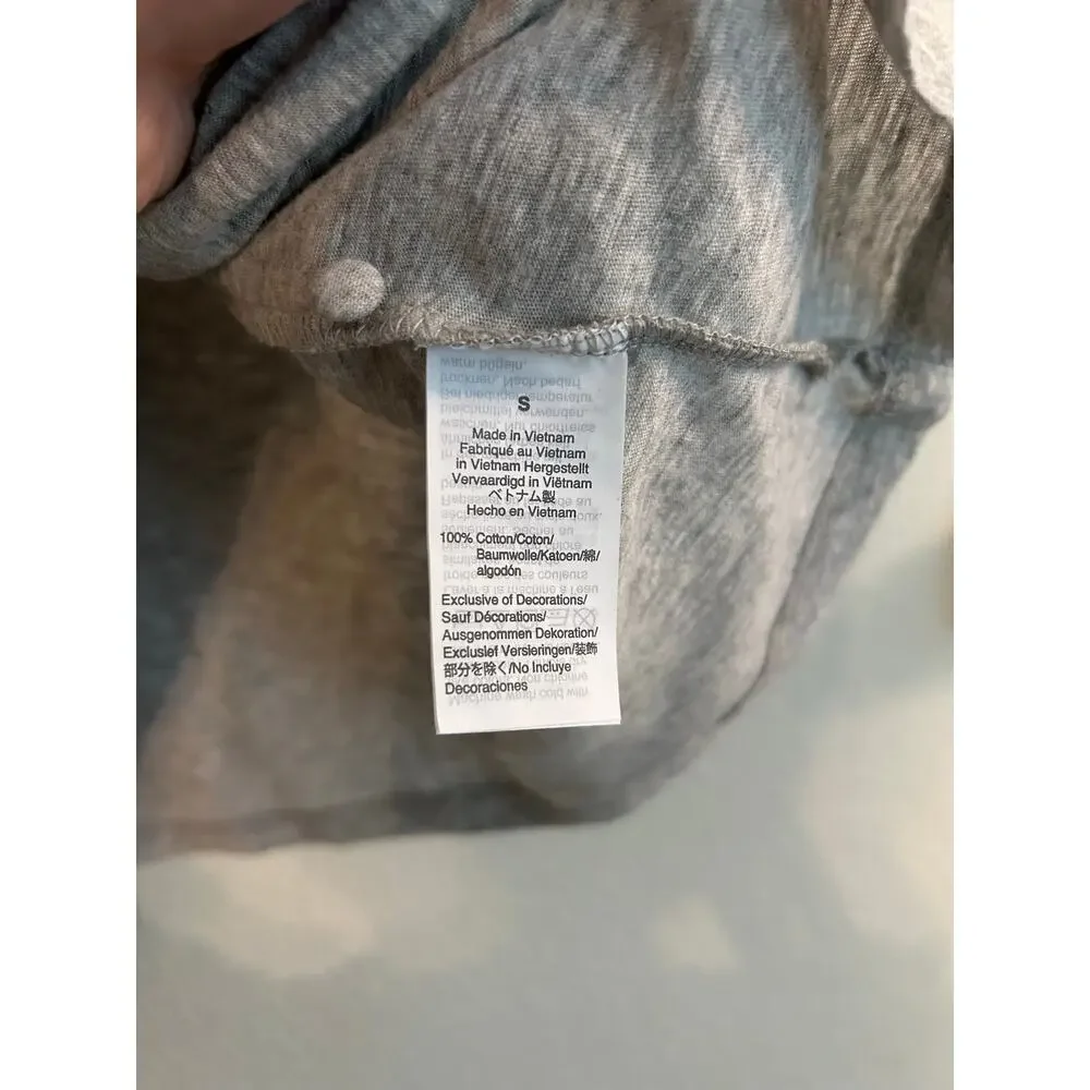 NWT J. Crew Eyelet Top in vintage 100% cotton relaxed T- shirt blouse size S
